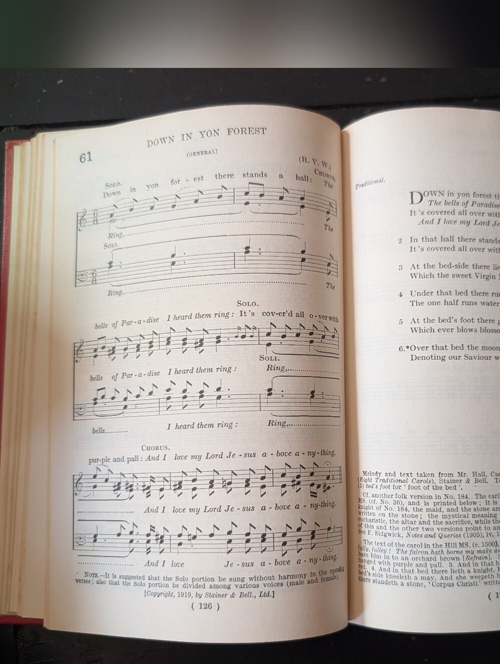 The Oxford Book of Carols Hardcover 1956 Vintage 23rd Impression Hymnal Music
